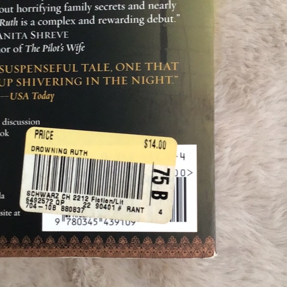 BOOK: Drowning Ruth by Christina Schwartz Paperback Fiction Suspense EUC - Picture 9 of 9